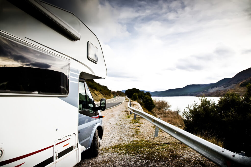 motor home camping in mountains