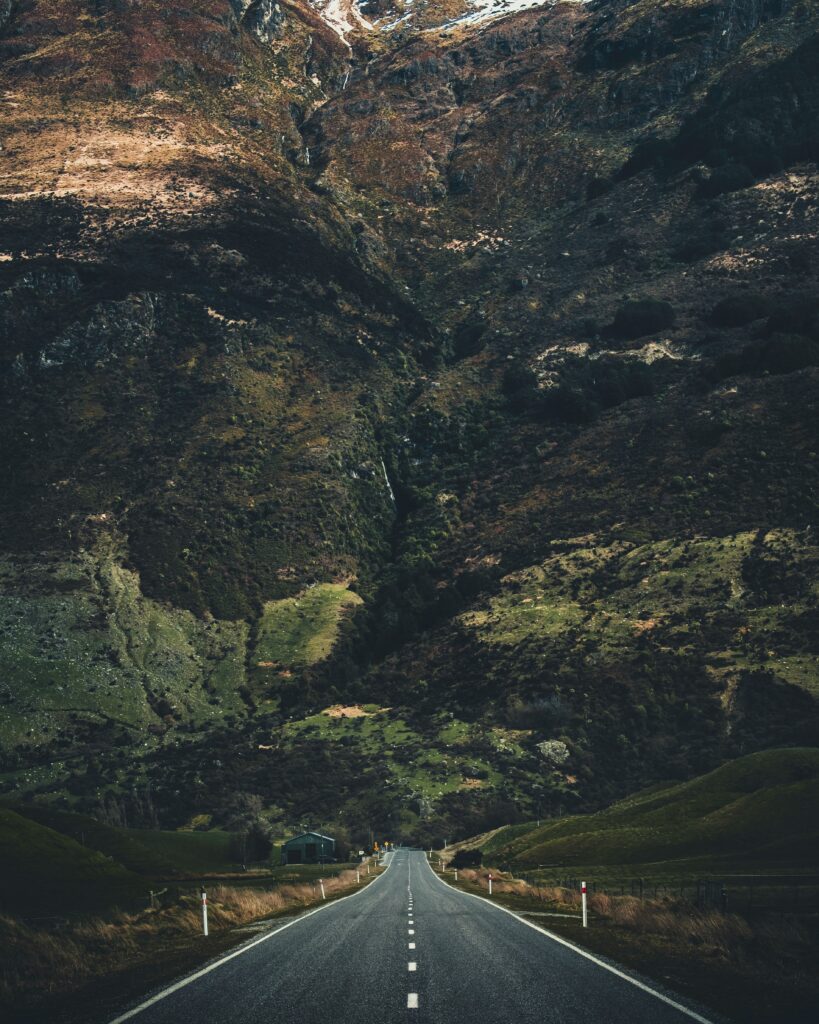 Scenic backroads in California
